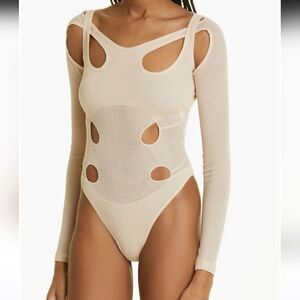 Dion Lee Cut-out bodysuit size 10 US M New
